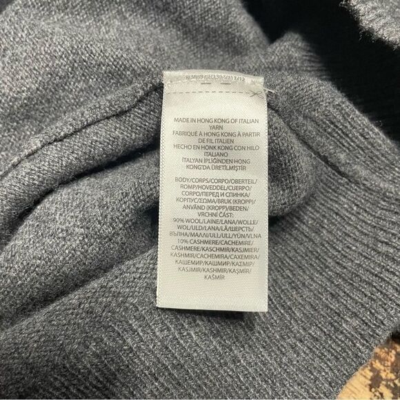 Polo Ralph Lauren‎ Polo Pony Wool Cashmere Italian Yarn Quarter-Zip Sweater XXL - Picture 6 of 7